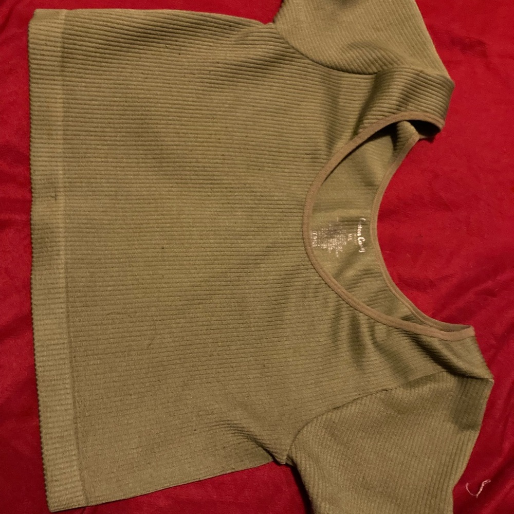 Dark green crop top
